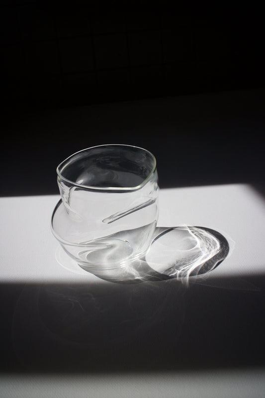 Curvy Drinking Glass 04 – Transparent