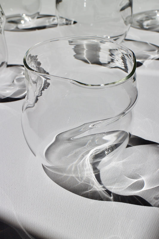 Curvy Drinking Glass 06 – Transparent